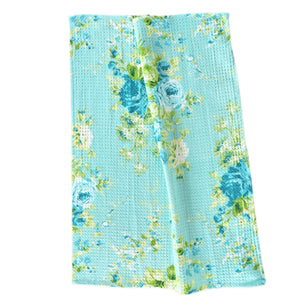 Blue Cottage Rose Tea Towel, INDIVIDUALLY SOLD