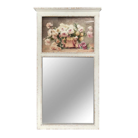 White Trumeau Wall Mirror