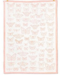 Pink Butterfly Tea Towel