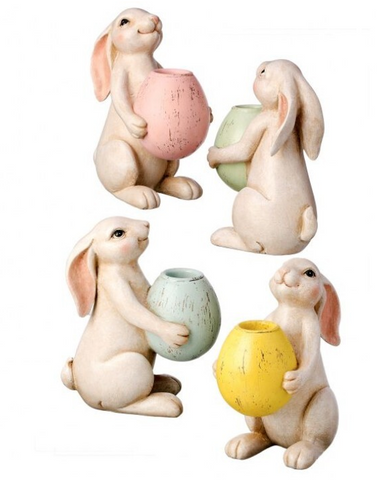Assorted Bunny Taper Candle Holder, INDIVIDUALLY SOLD