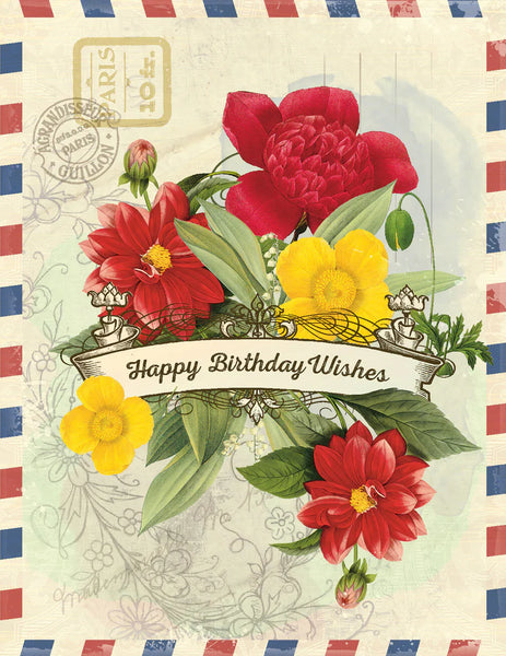 Happy Birthday Wishes Greeting Card