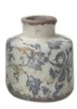 Small Blue Floral Vase