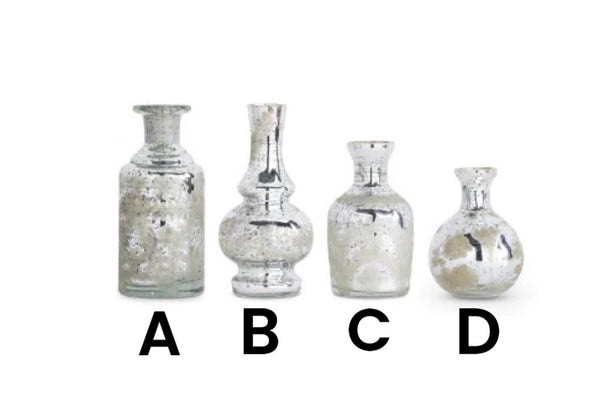 Assorted Mercury Glass Vase, INDIVIDUALLY SOLD