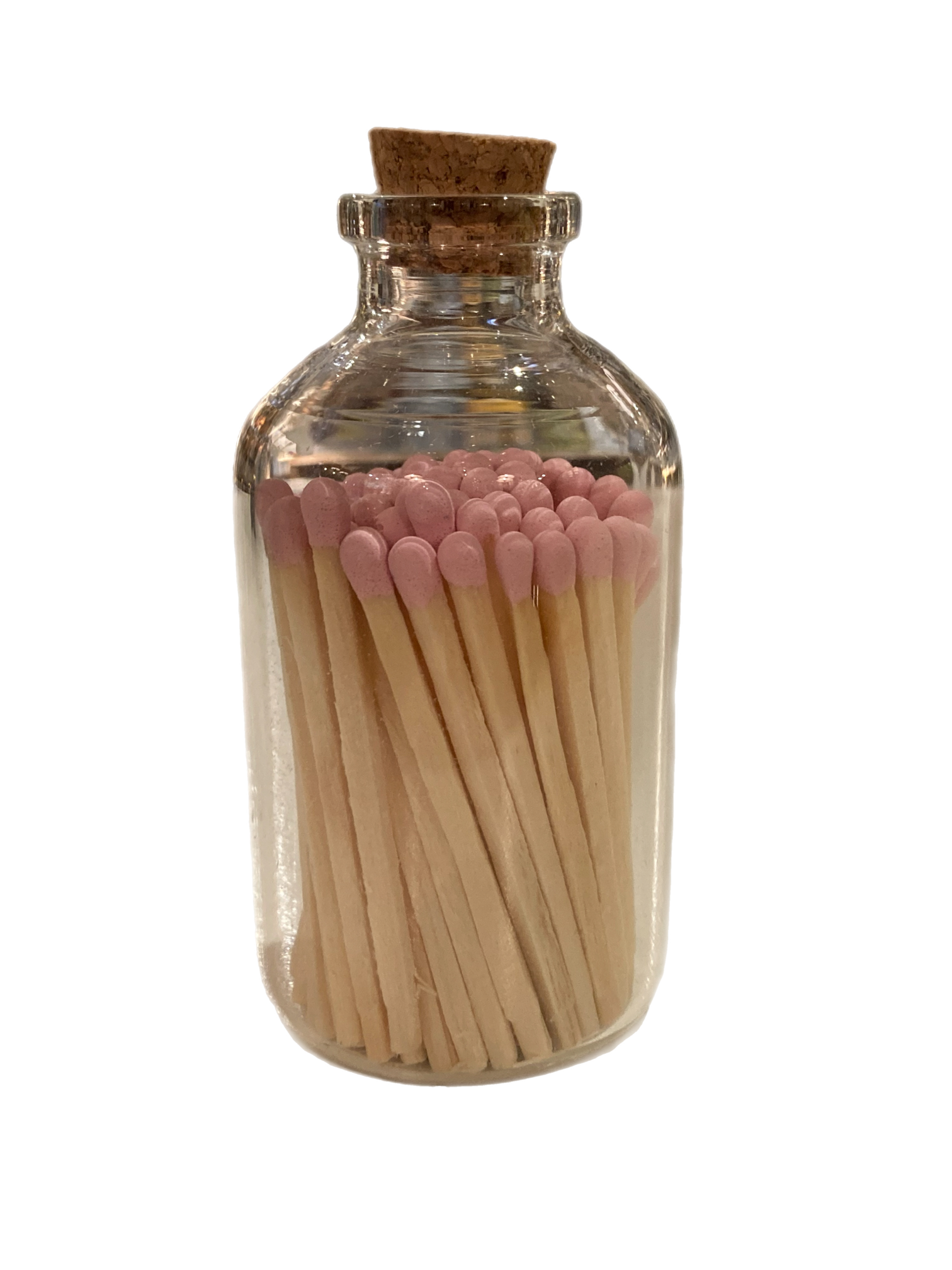 Blush Pink Coloured Matches In Jar