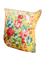 April Cornell Cottage Rose Pillow - Yellow