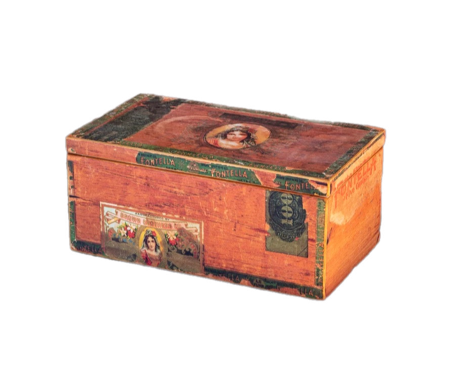 Vintage Inspired Cigar Storage Box