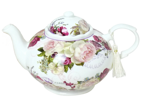 Country Rose Teapot With Gift Box