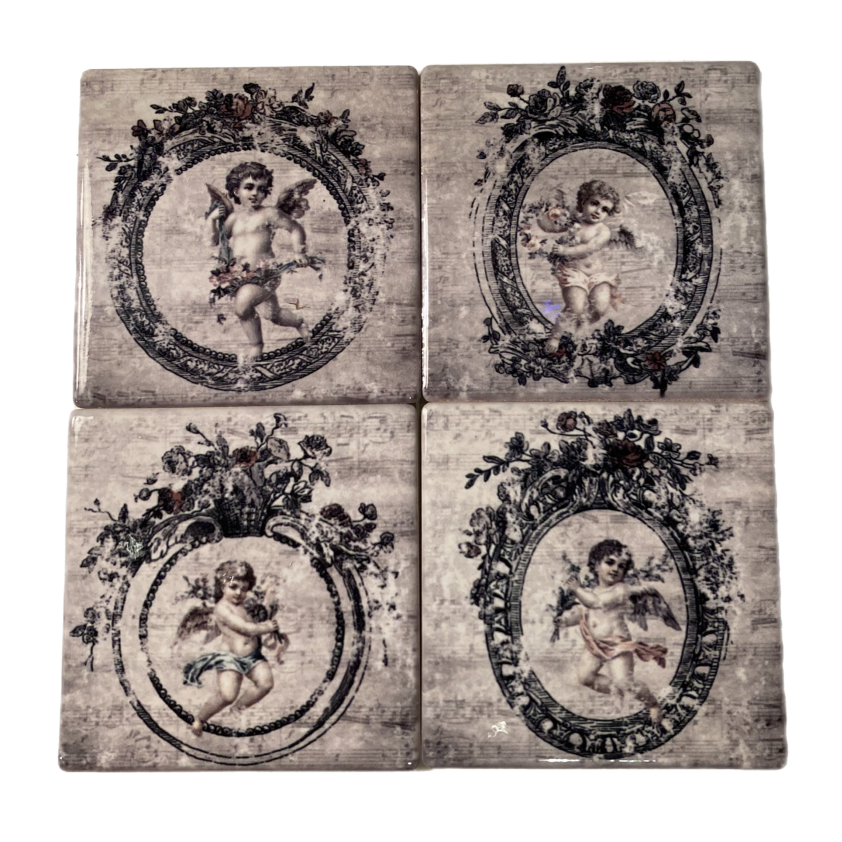 Cherub Coasters, Set Of 4