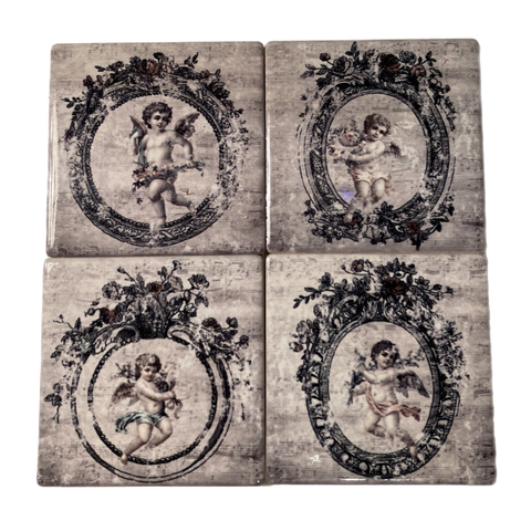Cherub Coasters, Set Of 4