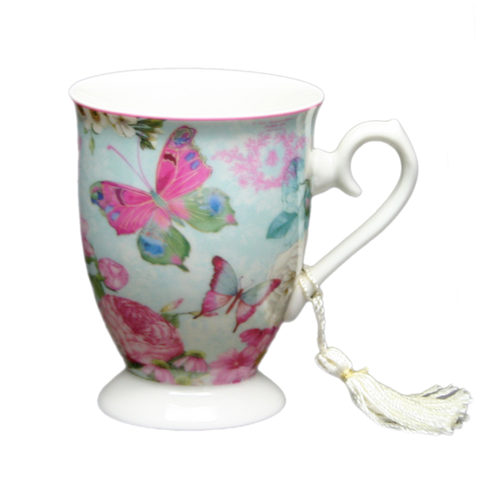 Blue Butterfly Mug With Gift Box