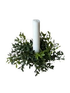 Boxwood Taper Candle Ring