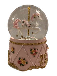Carousel Horse Snowglobe