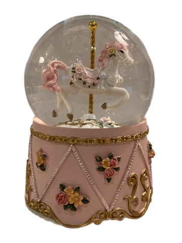 Carousel Horse Snowglobe