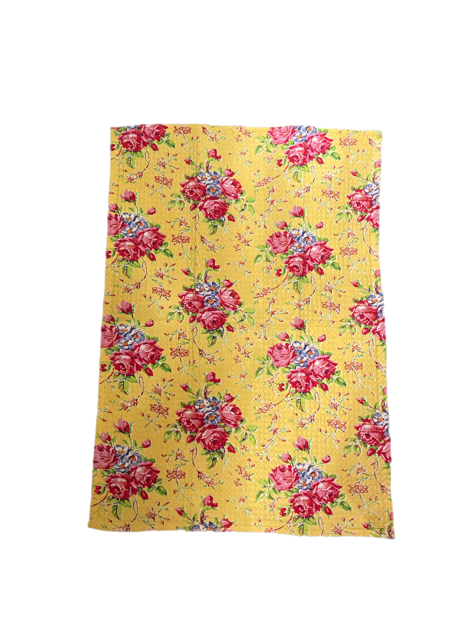 April Cornell Cottage Rose Tea Towel - Yellow, INDIVIDUALLY SOLD