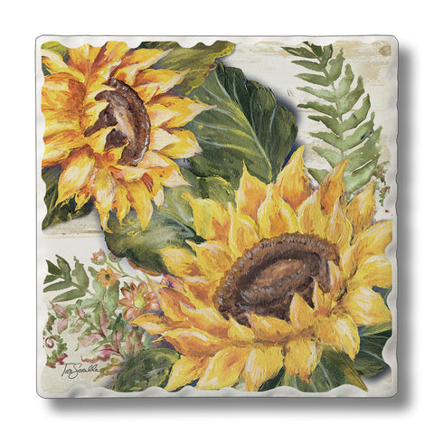 Sunflower Coasters, Set Of 4