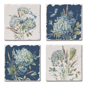 Bohemian Blue Coasters, Set Of 4