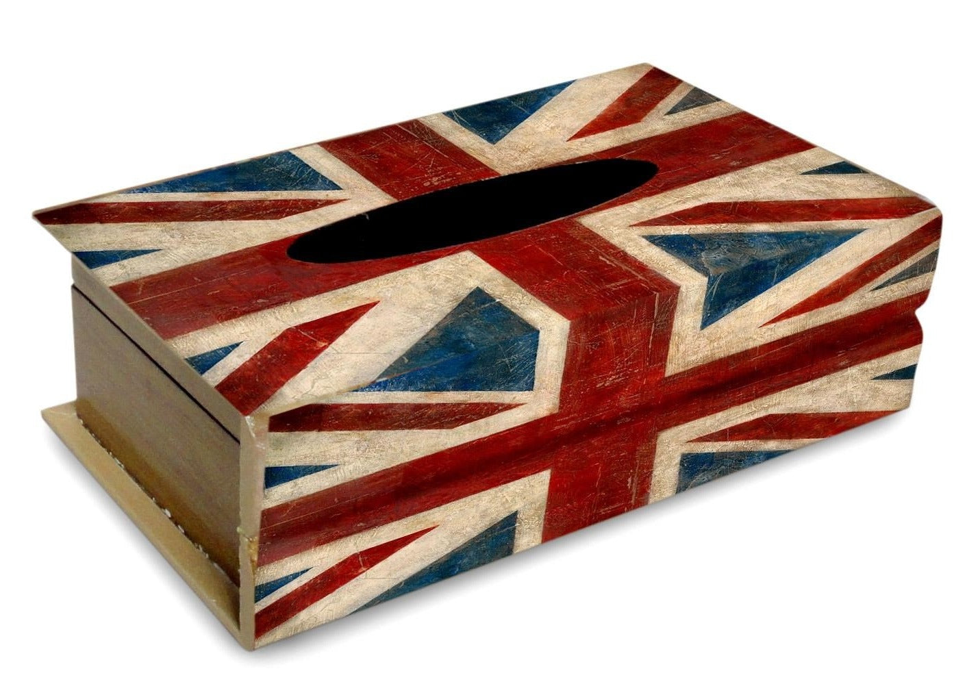 Antique Union Jack Kleenex Box