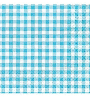 Cocktail Paper Napkin: Vichy Turquoise