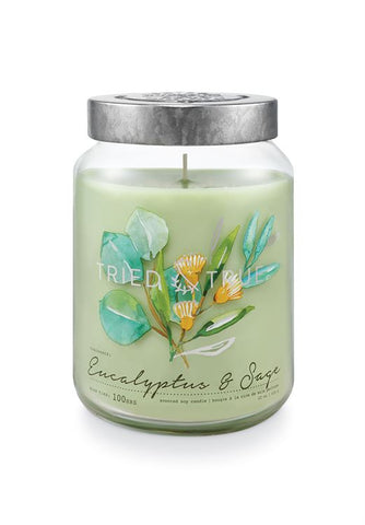 Tried & True Large Jar Candle: Eucalyptus Sage