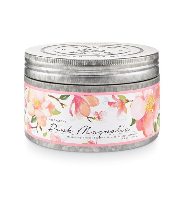 Tried & True Large Tin Candle: Pink Magnolia