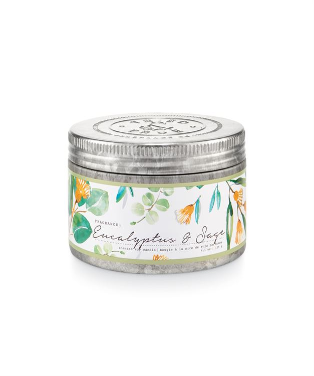 Tried & True Small Tin Candle: Eucalyptus Sage