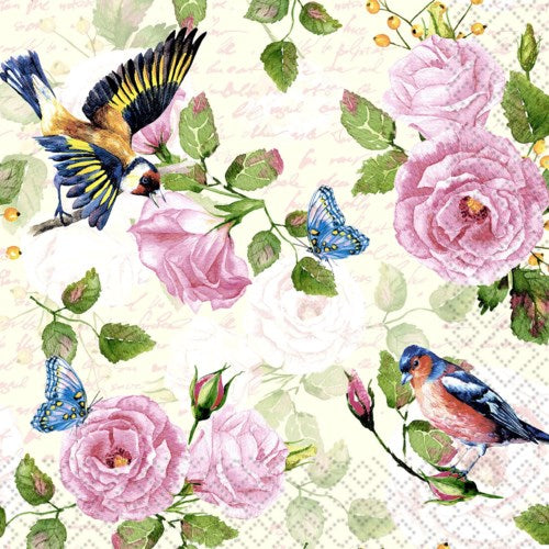 Luncheon Paper Napkin: Vintage Garden