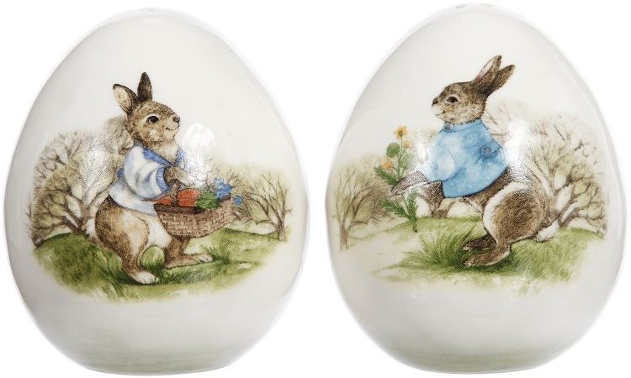 Peter Rabbit Egg Salt & Pepper, Set Of 2