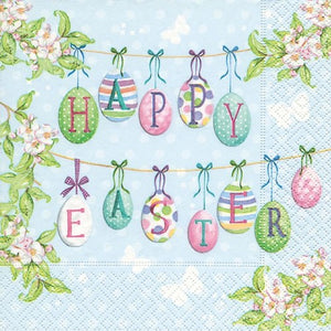 Luncheon Paper Napkin: Happy Easter Eggs