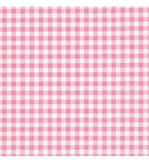 Lunch Paper Napkin: Vichy Rose