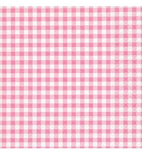 Lunch Paper Napkin: Vichy Rose