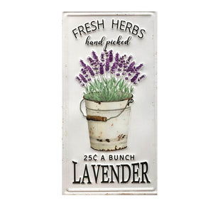 Lavender Wall Sign