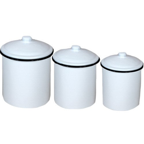 Assorted White Canister, INDIVIDUALLY SOLD