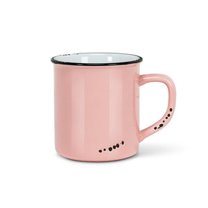 Ceramic Enamel Style Mug-PINK