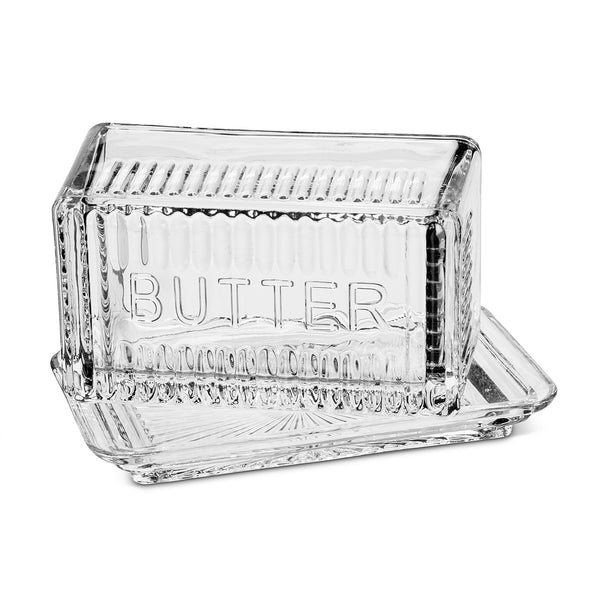 Depression Glass Butter Dish