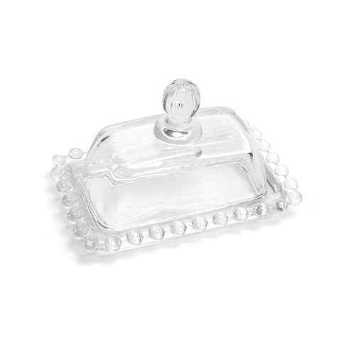 Mini Glass Butter Dish