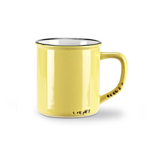 Ceramic Enamel Style Mug-YELLOW