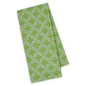 Green Lattice Tea Towel