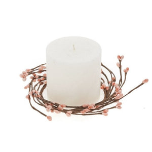 Pink Berry Candle Ring