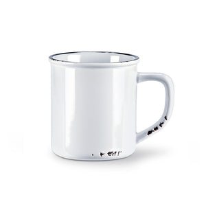 Ceramic Enamel Style Mug-WHITE