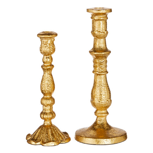 Assorted Gold Taper Candle Holder, INDIVIDUALLY SOLD