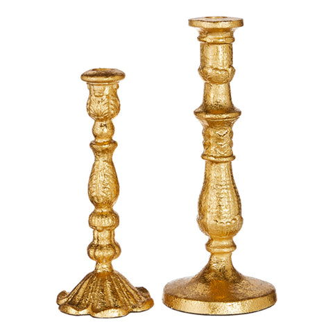 Assorted Gold Taper Candle Holder, INDIVIDUALLY SOLD