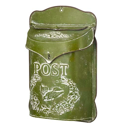 Green Embossed Mailbox