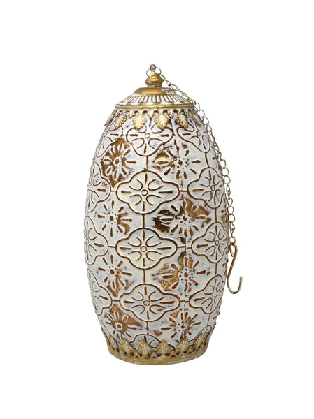 Antiqued Yellow Lantern LED