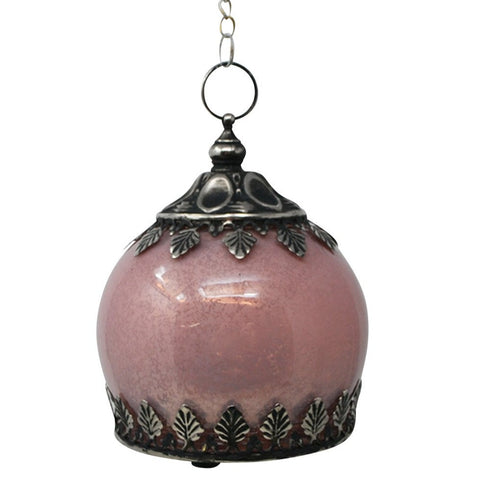 Antiqued Pink Lantern LED