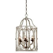 Ivory Birdcage Chandelier
