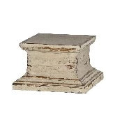 Cream Square Lamp Pedestal