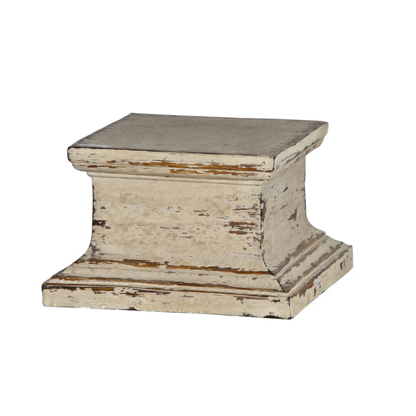 Cream Square Lamp Pedestal