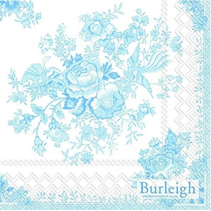 Cocktail Paper Napkin: Pheasant Blue