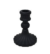 Black Taper Candle Holder - SHORT