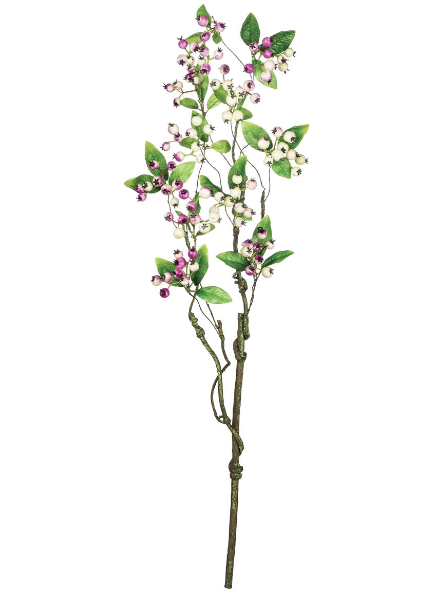 26.5" Berry With Leaves Spray